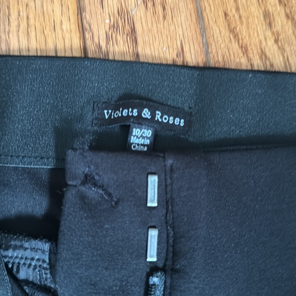 Violets and Roses Julius Straight Leg Trouser, black. Size 10/30 - Picture 3 of 5